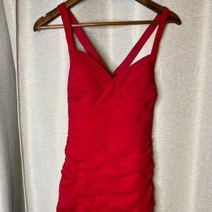 Caché Red Cocktail Dress NWT